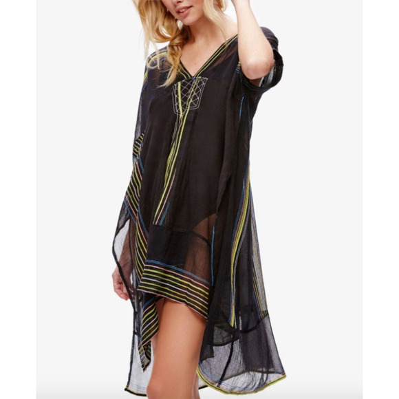 Free People Tops - Free People Great Escape Sheer Tunic Swim Coverup Beach Boho